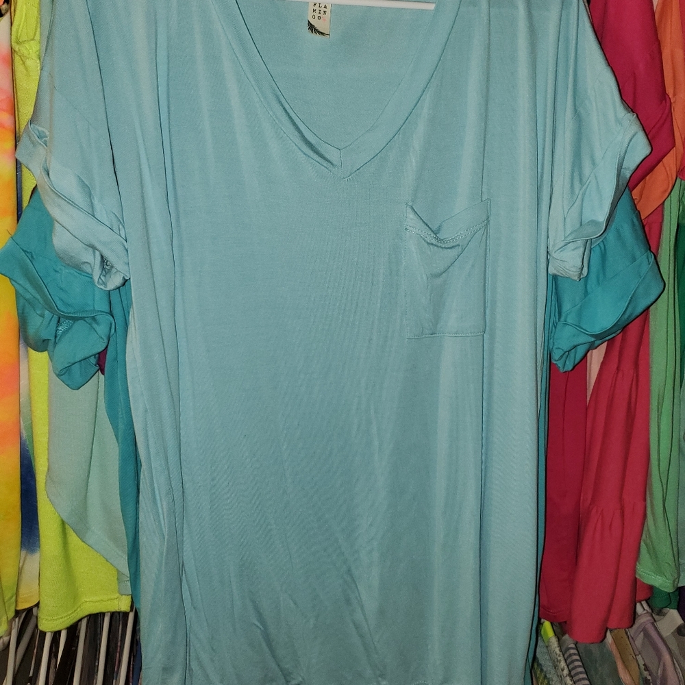 Size medium flamingo brand boyfriend tees